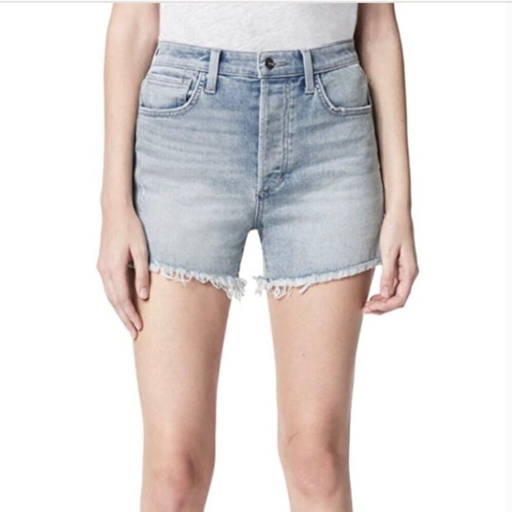 Joe’s Jeans 24 Kinsley High Rise 4” Denim Women’s Shorts Light Wash Distressed